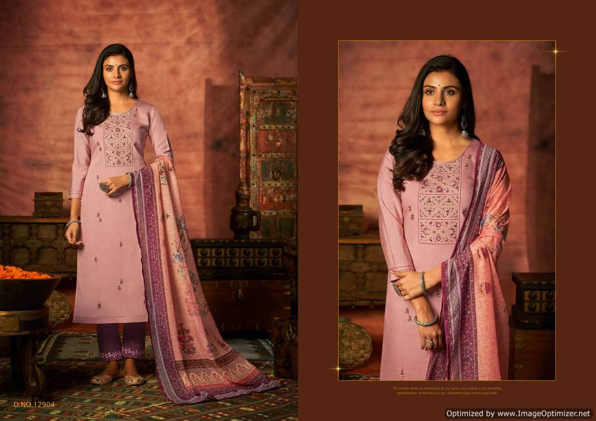 Kalaroop Aneri Embroidery With Silk Ethnic Wear Ready Made Collection 